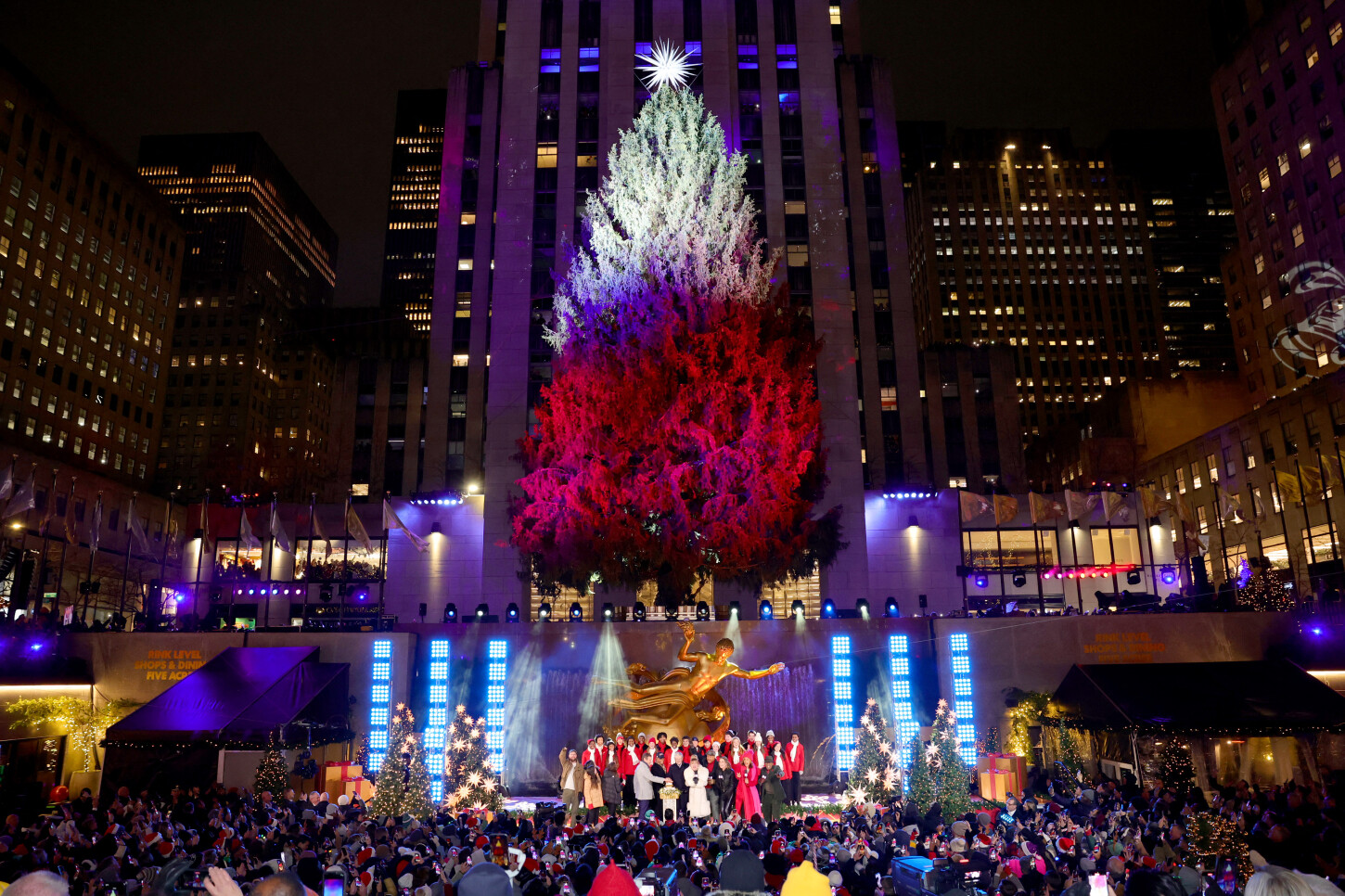 Hermosa Ceremonia As Fue El Encendido Del Rbol De Navidad Del