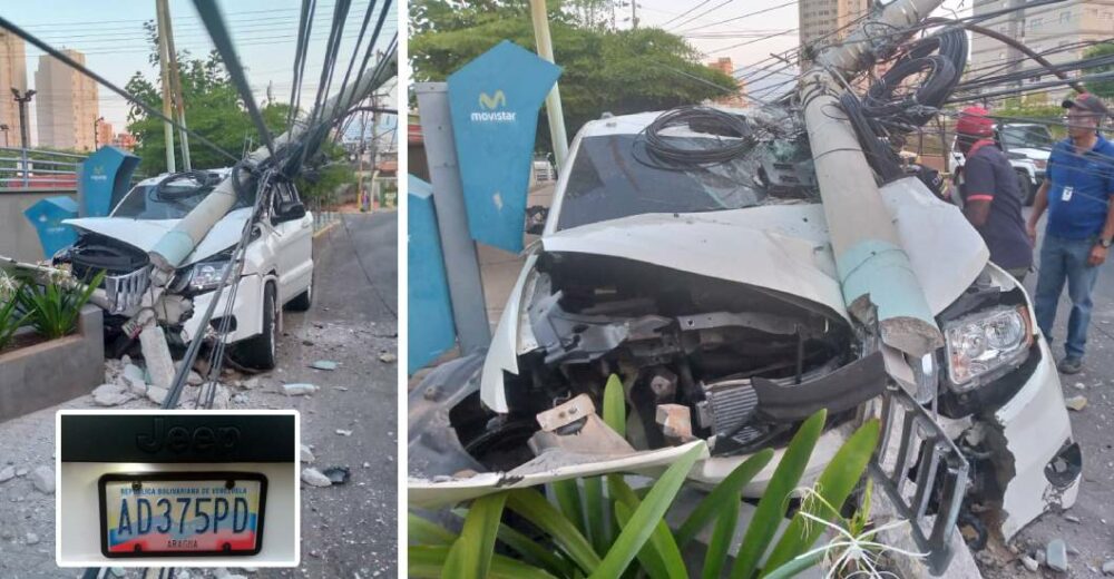 ¡CHOQUE FRONTAL! Derribo De Poste Eléctrico Dejó Dos Circuitos Sin ...