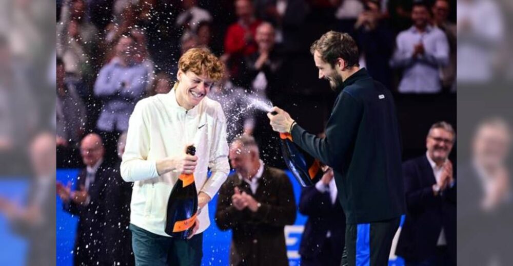 ¡BUEN AÑO PARA EL ITALIANO! Jannik Sinner Se Impone A Medvedev Y ...