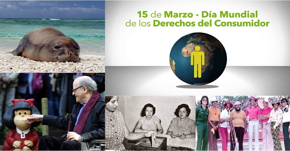 ¡UN DÍA COMO HOY! Día contra la Matanza de Focas || Día de los Derechos del Consumidor || Mujeres Venezolanas pueden Sufragar || Se crea a Mafalda || Se funda la Dimensión Latina || Cometa Halley se observa en Venezuela || #15MAR
