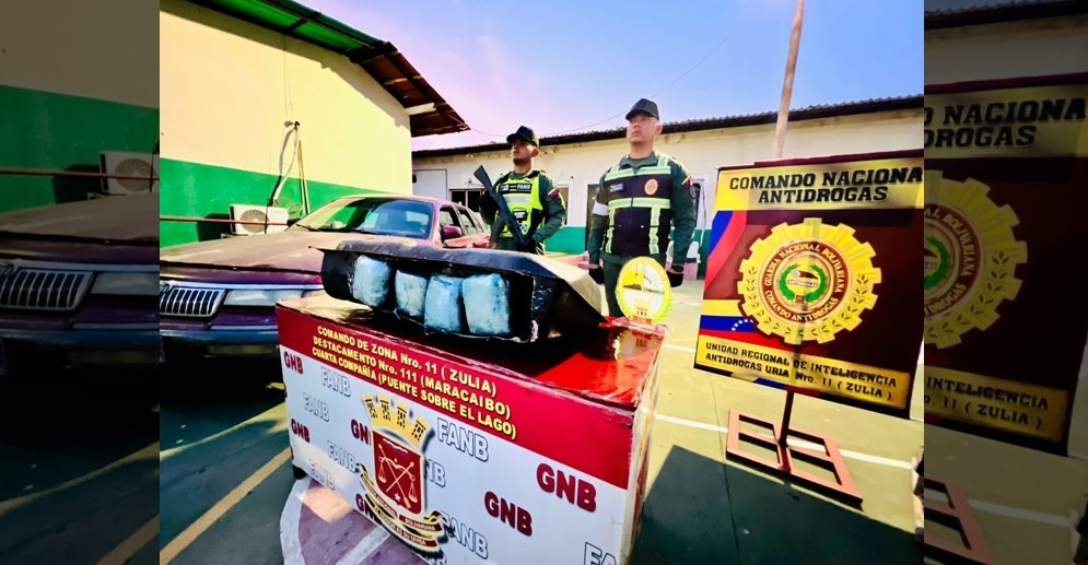 ¡CUATRO PERSONAS DETENIDAS! La GNB incautó 36 envoltorios de Marihuana en un doble fondo del tanque del combustible