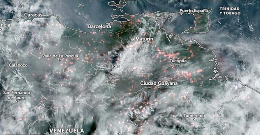 ¡TURBULENCIA ATMOSFÉRICA! Calima del Sahara y humo de incendios forestales afectan a varios estados de Venezuela