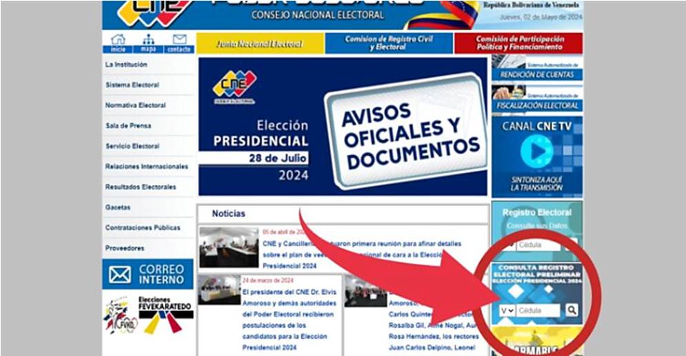 ¡A CHEQUEARSE TODO EL MUNDO PUES! CNE publica Registro Electoral preliminar para verificar inscripciones y actualizaciones
