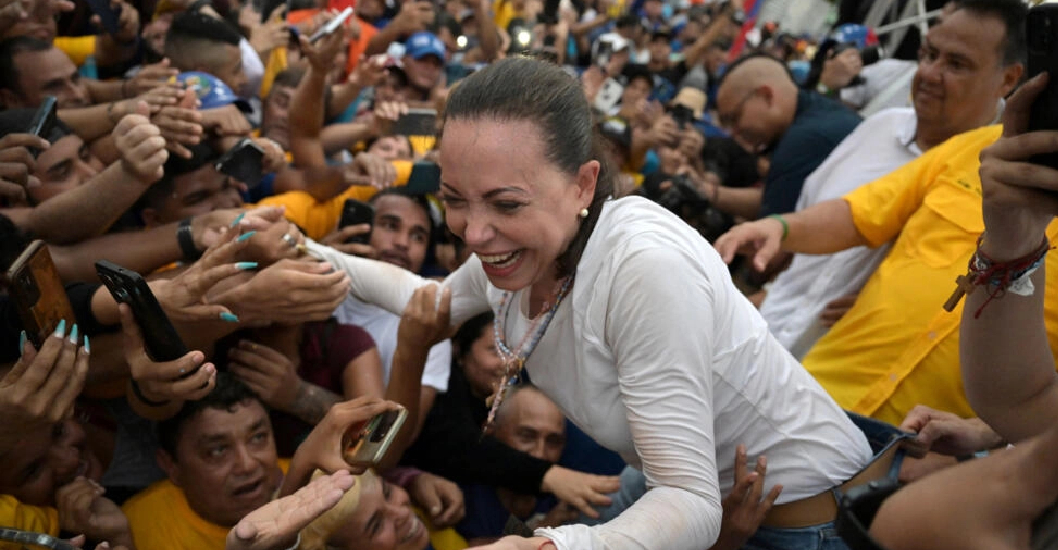 ¡FUERZA OPOSITORA PRESENTE! María Corina Machado en Maracaibo pide apoyar al candidato de la Unidad Edmundo González Urrutia