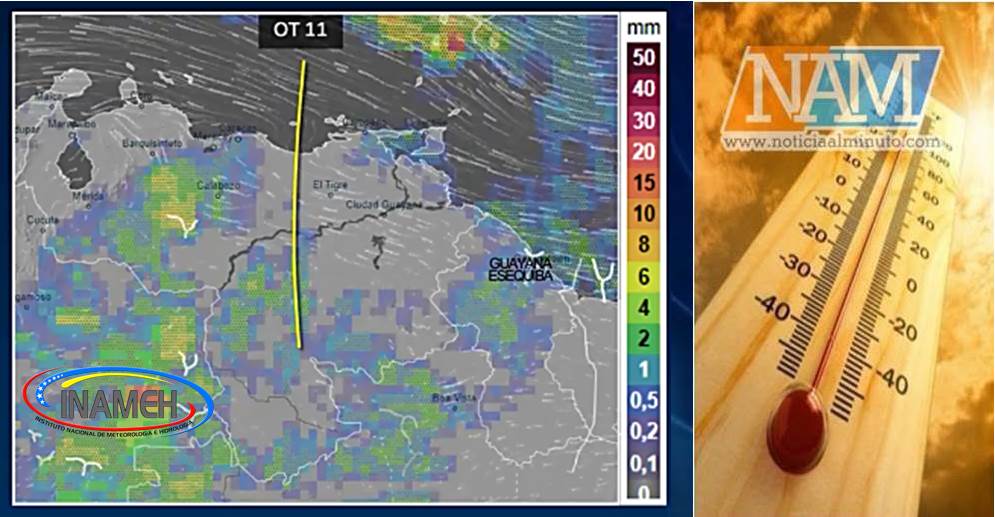¡EL CLIMA HOY! Formaciones nubosas moderadas || Baja probabilidad de precipitaciones en Zulia || OT-11 se desplaza por el centro del país || #21JUN