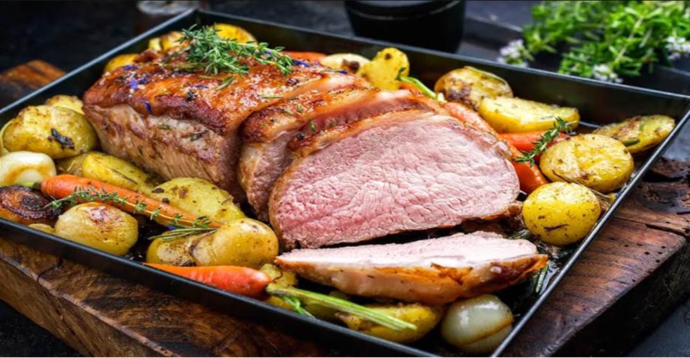 ¡COCINA AL MINUTO! Lomo de Cerndo al Horno con Verduras es el almuerzo ...