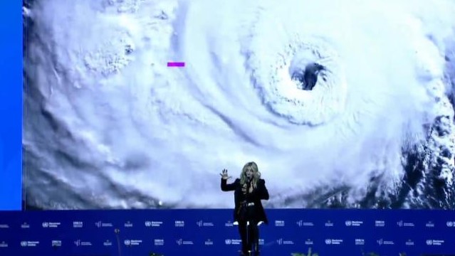Geneviève Coté en el cierre de la inauguración de la COP16.