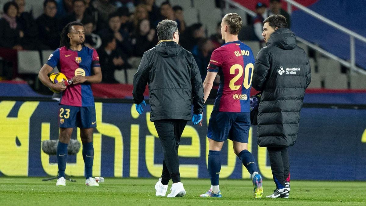 ¡PROBLEMAS EN BARCELONA! Dani Olmo estará de baja tres semanas por una ...