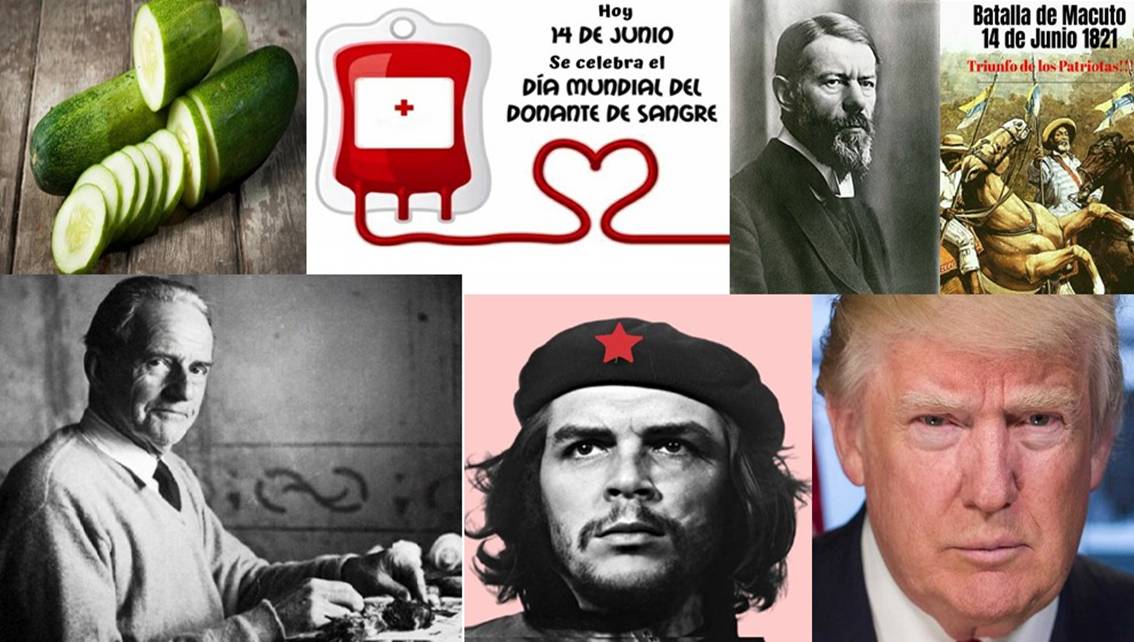 ¡UN DÍA COMO HOY! Día del Donante de Sangre || Batalla de Macuto || Nace el ‘Che’ Guevara || Nace Donald Trump || Primer Contrato Petrolero en Venezuela || Nace Tito Rojas || #14JUN