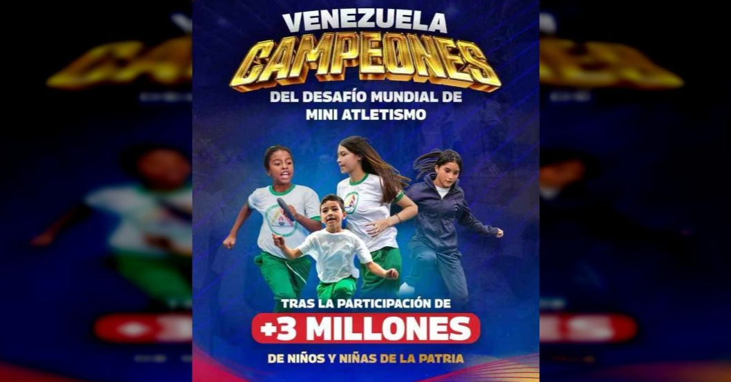 ¡PREMIO A LA CONSTANCIA! Venezuela gana el mundial del Kids’ Athletics Day Challenge 2026