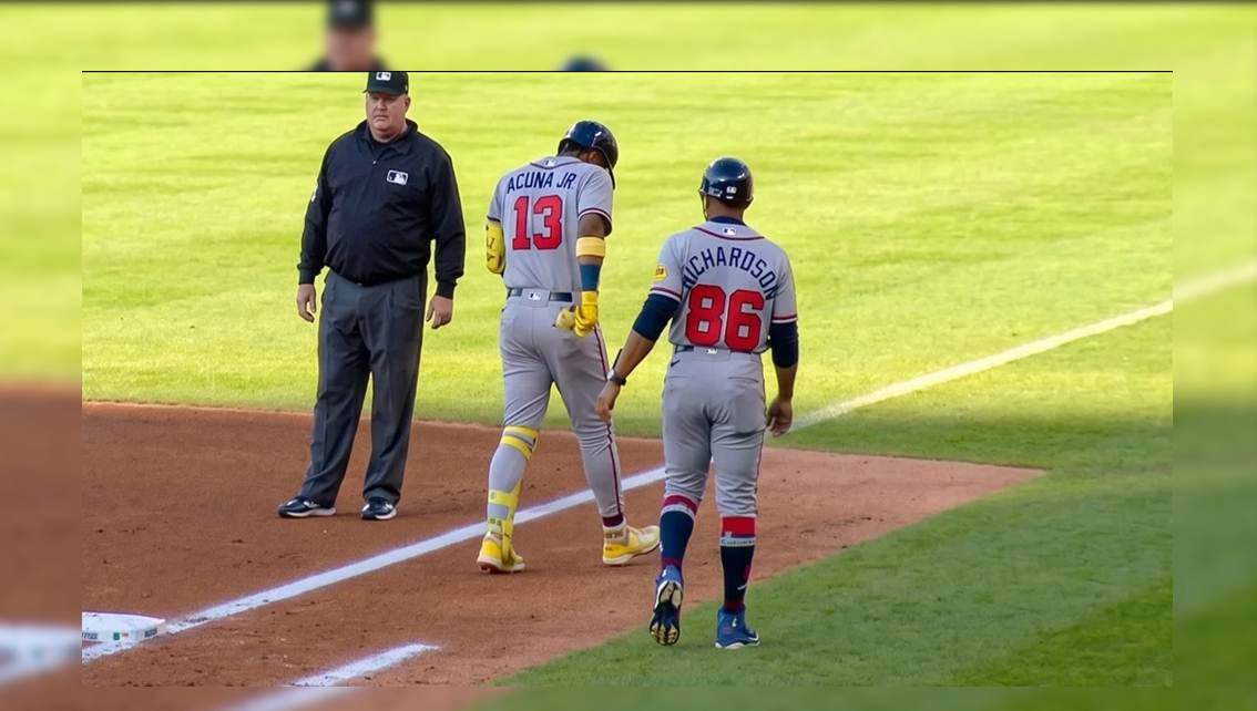 ¡ACUÑA JR. SE VUELVE A LESIONAR! En su carrera de home a primera base cojea y sale del encuentro || ¿Qué se sabe?