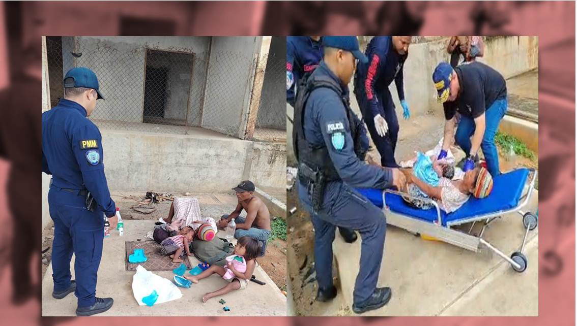 ¡POLIMARACAIBO Y BOMBEROS LA ATIENDEN! Se llama Hilda, tiene 30 años y pare a su hijo en el suelo en plena vía pública || Detalles+Fotos+Videos