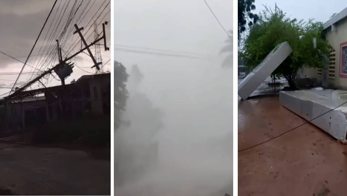 ¡LO QUE EL VIENTO SE LLEVÓ! Ventiscas y palo de agua sorprenden a la Costa Oriental || Techos y ductos de aire volaron || Videos