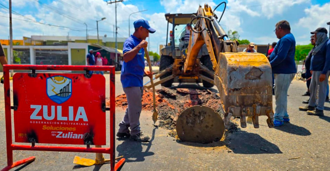 ¡PLAN RECTOR DE AGUAS SERVIDAS LLEGA A CABIMAS! Gobernación del Zulia inicia trabajos de sustitución de 300 metros lineales de colectores