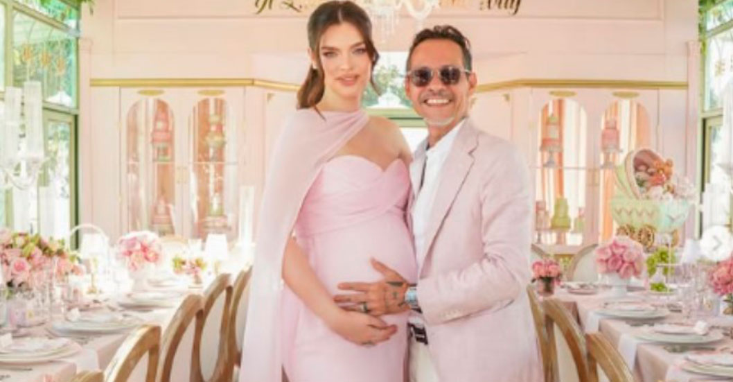 ¡FIESTA DE ESTRELLAS! Marc Anthony y Nadia Ferreira celebran el espectacular baby shower de su próxima hija