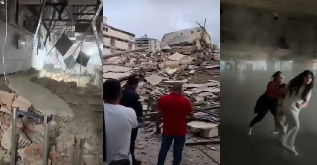 ¡USUARIOS LO REGISTRAN EN VIDEOS! Sismo derriba varias edificaciones en la zona central de Venezuela