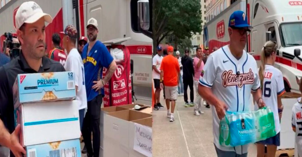 ¡GRANDES LIGAS SOLIDARIOS! José Altuve, Omar López y la Fundación de los Astros recolectan insumos para Venezuela