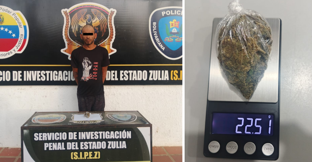 ¡PASADO A ORDEN DEL MP! SIPEZ atrapa a hombre por transportar marihuana