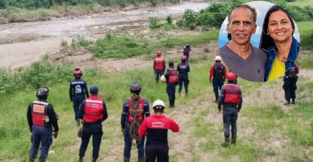 ¡ARRASTRADOS POR LA QUEBRADA EL ALAMBIQUE! Bomberos de Miranda mantienen rastreo tras 7 días de la desaparición de los esposos Borges Mijares