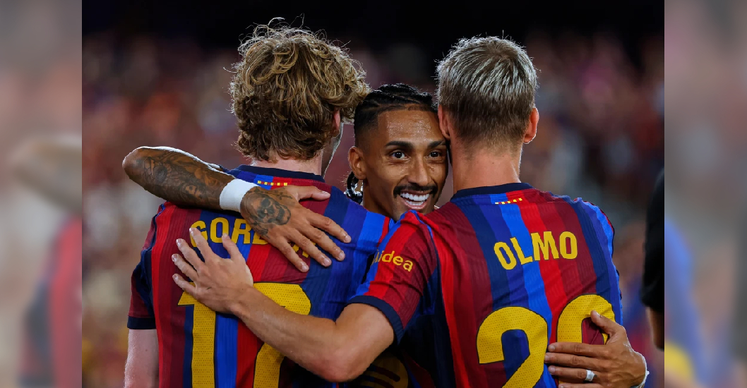 ¡PASO ARROLLADOR! Barcelona arrolla 5-2 al Rayo Vallecano y lidera La Liga española