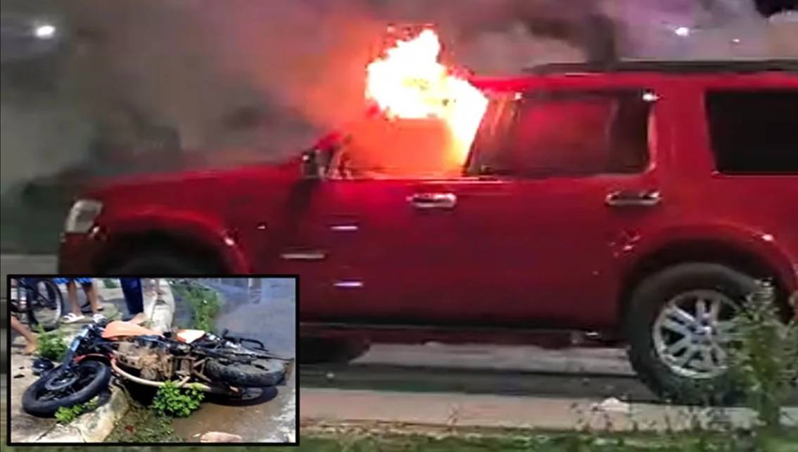¡TRAGEDIA VIAL CON ARREMETIDA INCLUIDA! Menor choca en moto y se mata || Allegados del muchacho prenden fuego a camioneta involucrada || Zulia