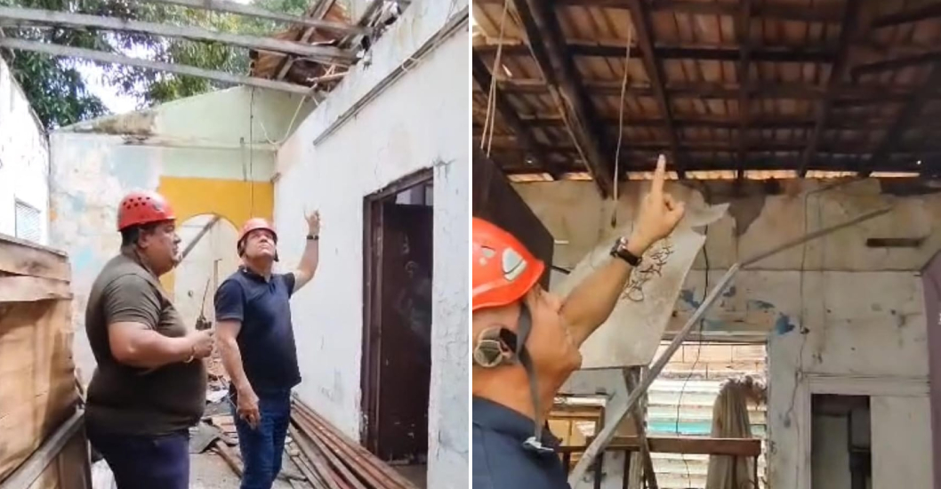 ¡SIN HERIDOS QUE LAMENTAR! Bomberos y Seguridad atendieron a familia en Veritas que la lluvia le desprendió el techo