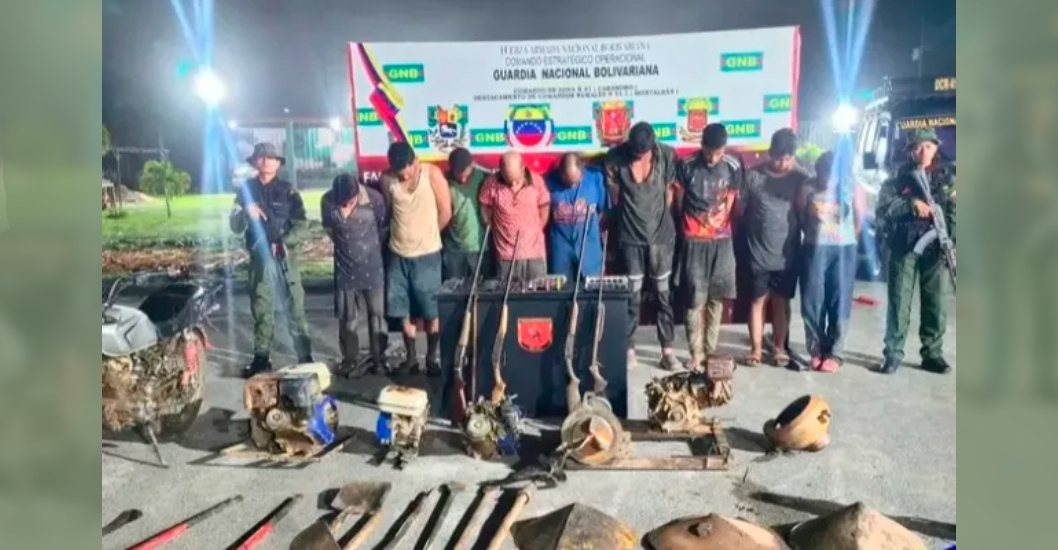 ¡ATENTADO FLAGRANTE CONTRA EL AMBIENTE! Nueve detenidos por minería ilegal en Carabobo