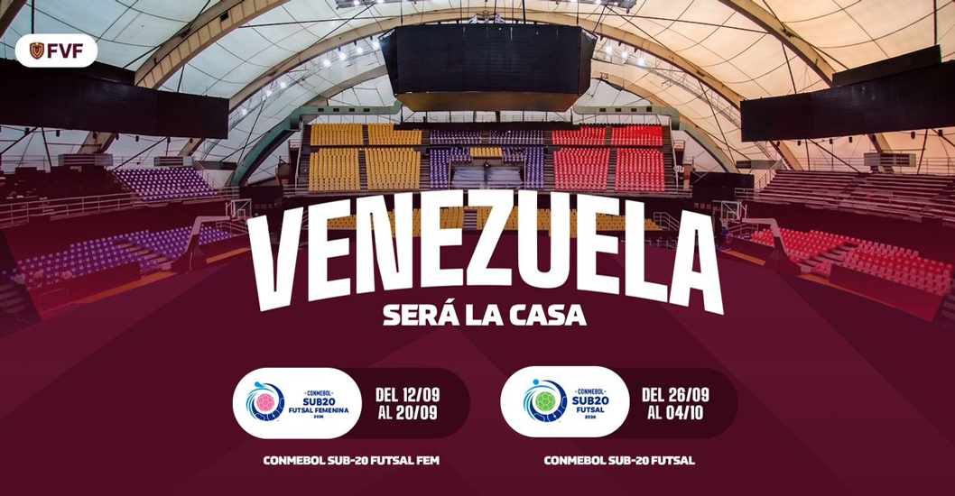 ¡FIESTA DEL FUTSAL! Barquisimeto albergará los Torneos CONMEBOL Sub-20 Femenino y Masculino