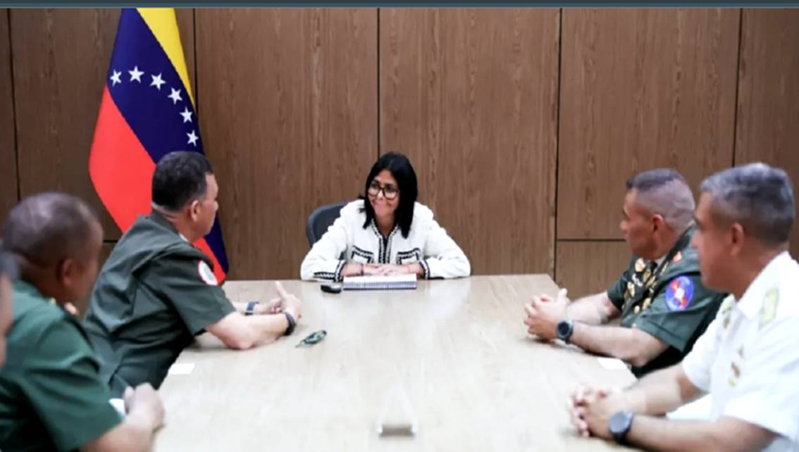 ¡REUNIÓN FANB CON PRESIDENTA RODRÍGUEZ! Estos son los temas que abordaron durante encuentro celebrado en Miraflores