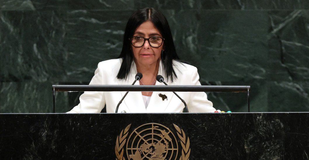 ¡QUE LO SEPA TODO EL MUNDO! Delcy Rodríguez desde el estrado de la ONU: «En Venezuela habrá elecciones»