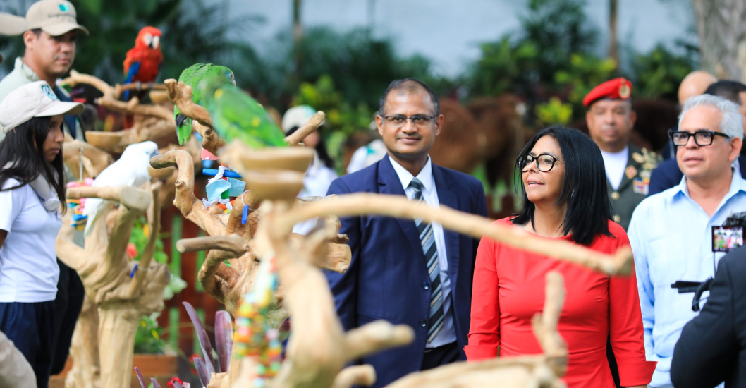 ¡EXPERTOS EN CONSERVACIÓN DE FAUNA SILVESTRE! Delcy Rodríguez firma acuerdo con Centro Greens de la India para repotenciar zoológicos públicos en Venezuela