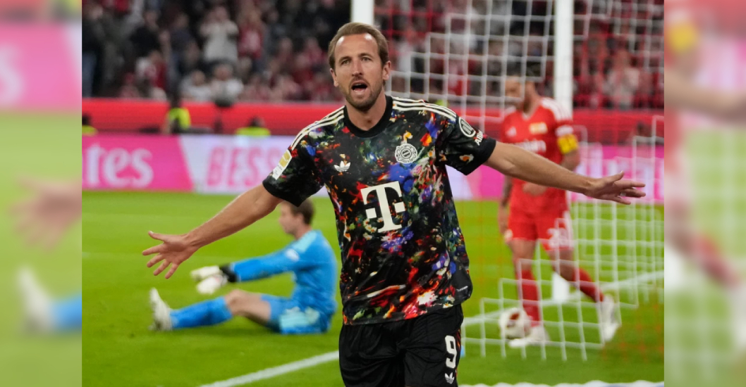 ¡Y TAMBIÉN LOS SUPERA! Kane llega a 100 goles en la Bundesliga en tiempo récord en el 7-0 del Bayern a Union Berlin