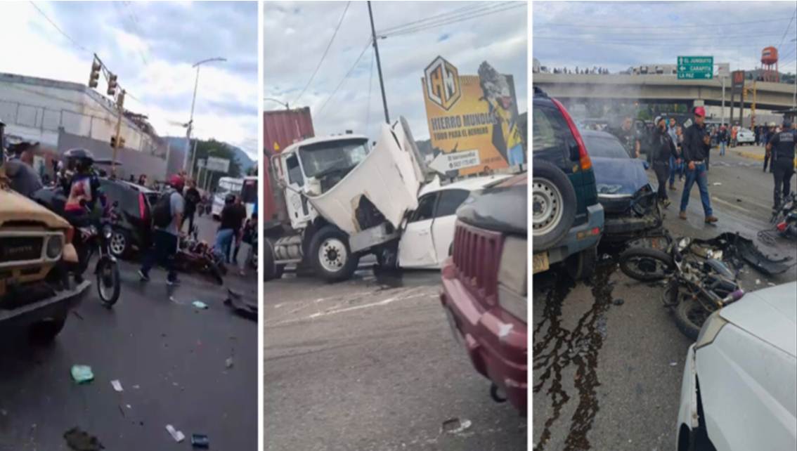 ¡SALDO PRELIMINAR DE TRAGEIDA EN LA YAGUARA! Al menos 2 muertos y 15 heridos deja colisión múltiple || Más detalles