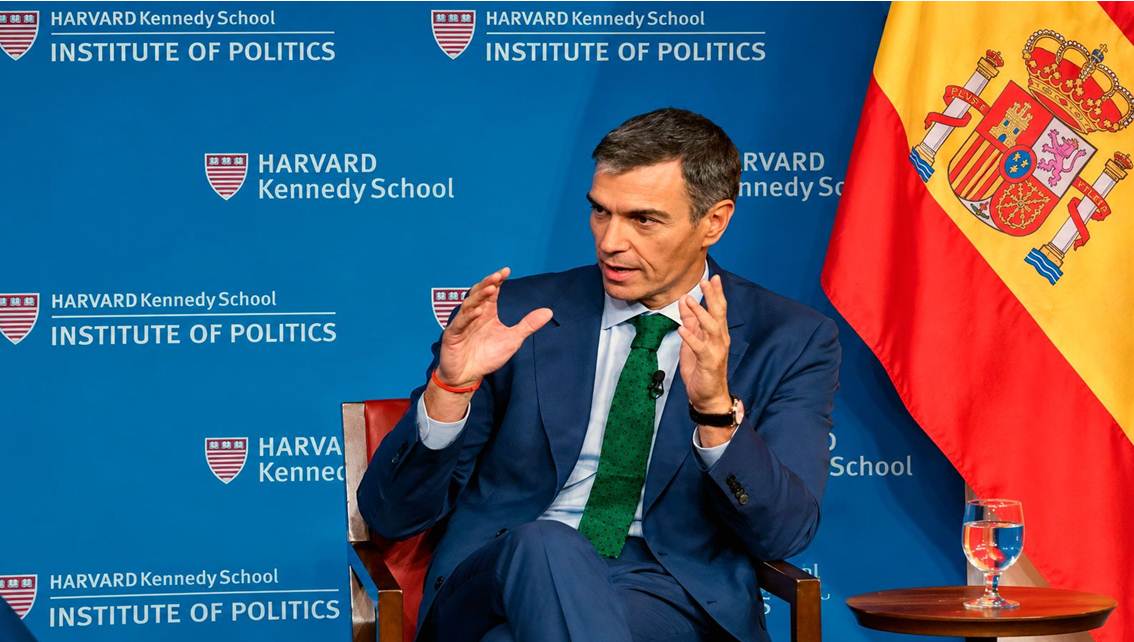 ¡»SIEMPRE DEFIENDO LAS ELECCIONES LIBRES EN VENEZUELA»! Jefe del Gobierno español Pedro Sánchez en Harvard
