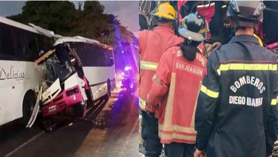 ¡TRAGEDIA VIAL EN LA REGIONAL DEL CENTRO! Tres muertos y un herido tras colisión entre autobuses || Fotos