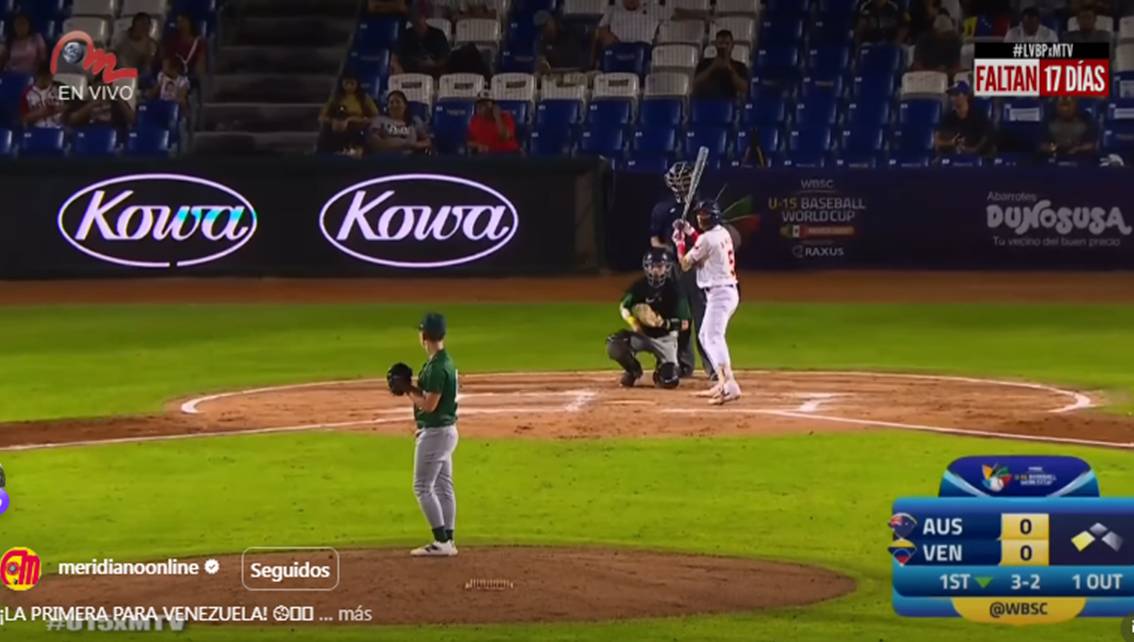 ¡ARRANCA EL MUNDIAL SUB 15 DE BÉISBOL! Venezuela debuta noqueando a Australia || Hijo de Miguel Cabrera comienza a hacerse notar