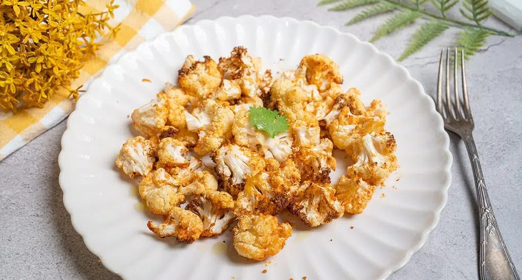 ¡COCINA AL MINUTO! Coliflor en freidora de aire. Receta sana y rápida