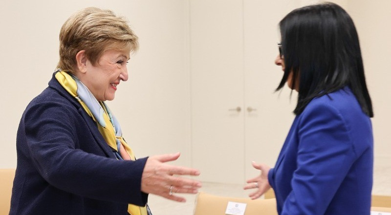 ¡ENCUENTRO MULTILATERAL! Directora del FMI destaca diálogo con Delcy Rodríguez y reafirma disposición de apoyo técnico a Venezuela