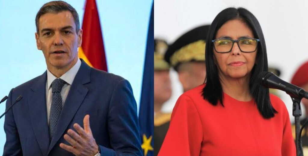 ¡REITERA SU RESPALDO! Sánchez garantiza a Delcy Rodríguez el compromiso de España con Venezuela