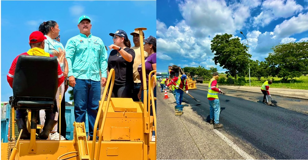 ¡MEJORAS EN LA CABECERA! Gobernador Luis Caldera arranca asfaltado integral de 8 km en Punta Iguana para optimizar accesos al Puente sobre el Lago