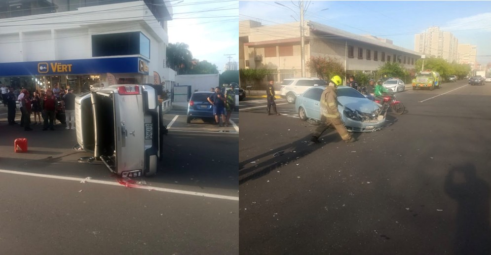 ¡LA CIUDAD DESCONTROLADA! Automóvil y camioneta protagonizan aparatoso choque en la calle 72 de Maracaibo