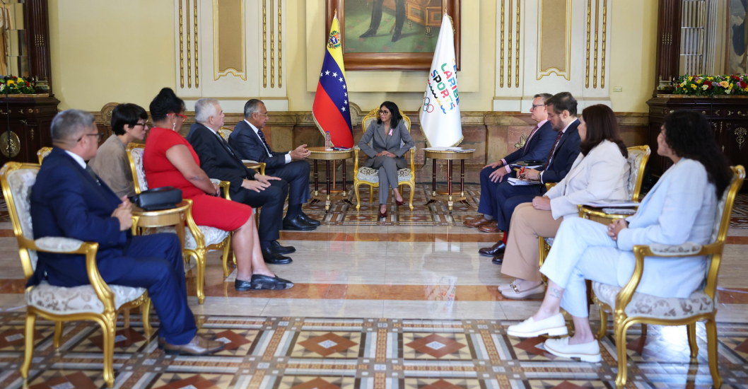 ¡CARACAS SERÍA LA SEDE! Delcy Rodríguez ratifica postulación de Venezuela para organizar los Juegos Centroamericanos y del Caribe de 2030
