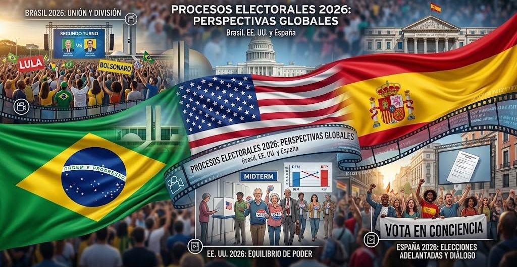 ¡OCTUBRE Y NOVIEMBRE DE INFARTO! El mapa político mundial se juega en tres elecciones decisivas: Brasil, EE. UU. y España a las urnas