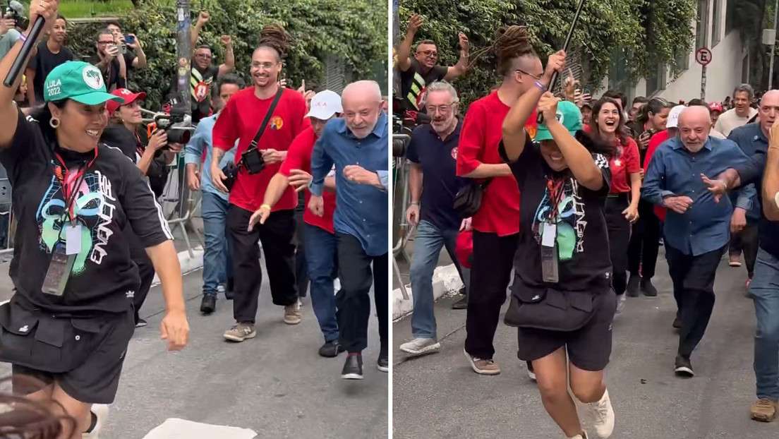 ¡RUMBO AL BALOTAJE! Lula llega corriendo a su acto de campaña en São Paulo