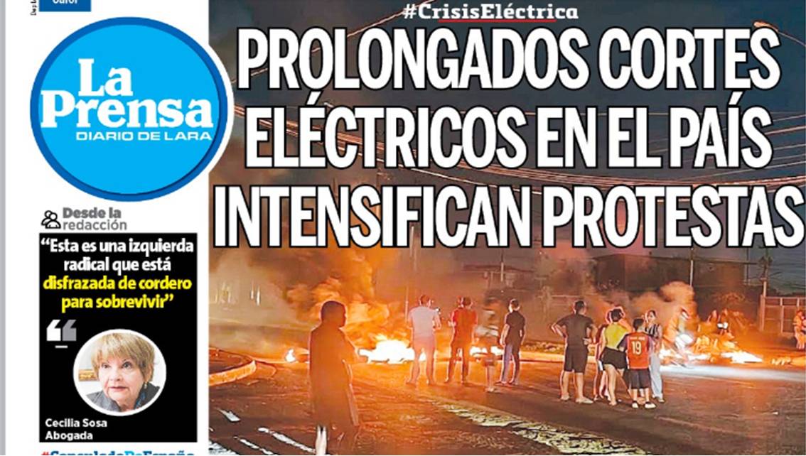 ¡TERCERA NOCHE CORRIDA DE PROTESTAS! Vecinos trasnochados, agotados e indignados no abandonan la calle tras la ‘tortura elécrica’ || Es en todo el país