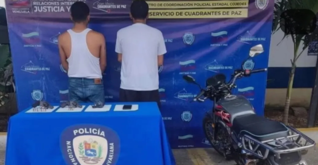 ¡CONFIRMAN SUS SOSPECHAS! PNB captura a dos sujetos armados y con una granada en Cojedes