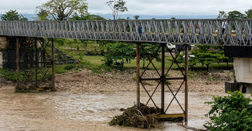 ¡MINISTERIO ANALIZA LA RECUPERACIÓN! Colapso de las pilas del puente Burgua interrumpe paso vehicular entre Táchira y Apure
