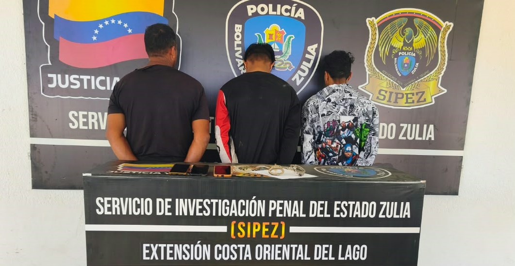 ¡INTENTARON FUGARSE! Detenidos tres hombres tras enfrentarse a comisiones del SIPEZ en la COL