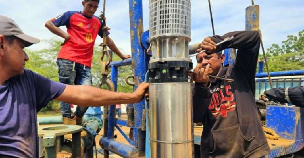 ¡HIDROLAGO INFORMA DE VARIAS OBRAS! Rehabilitan pozo de agua potable en La Villa del Rosario