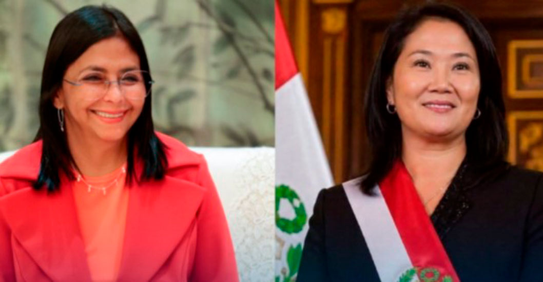 ¿QUÉ ACORDARON AMBAS MANDATARIAS? Delcy Rodríguez sostuvo llamada telefónica con la presidenta de Perú Keiko Fujimori
